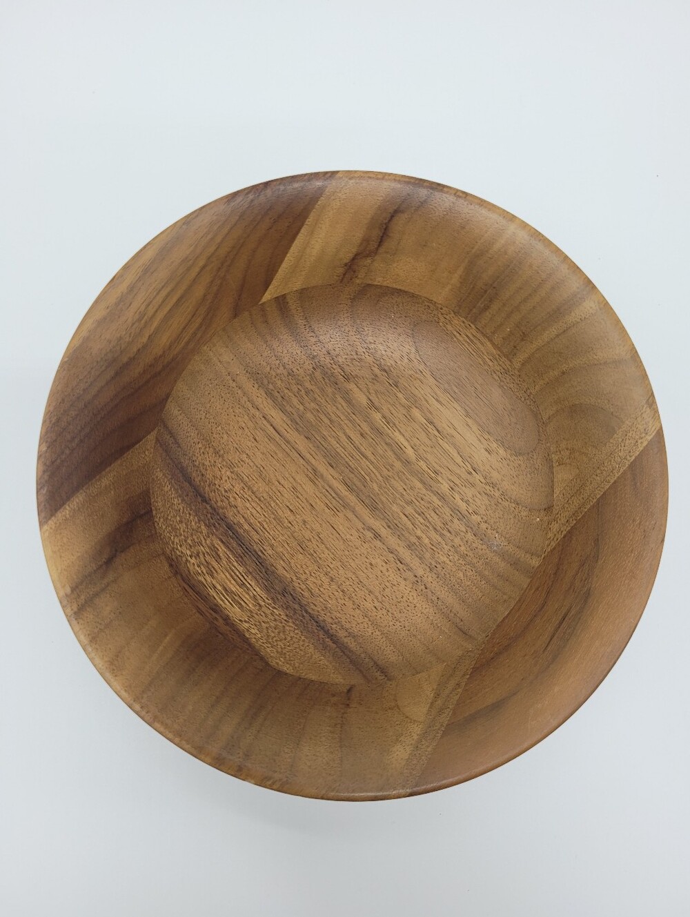 Fitzhugh Wood Bowl Solid American Walnut 7" Diameter Warm Neutral Brown Decor